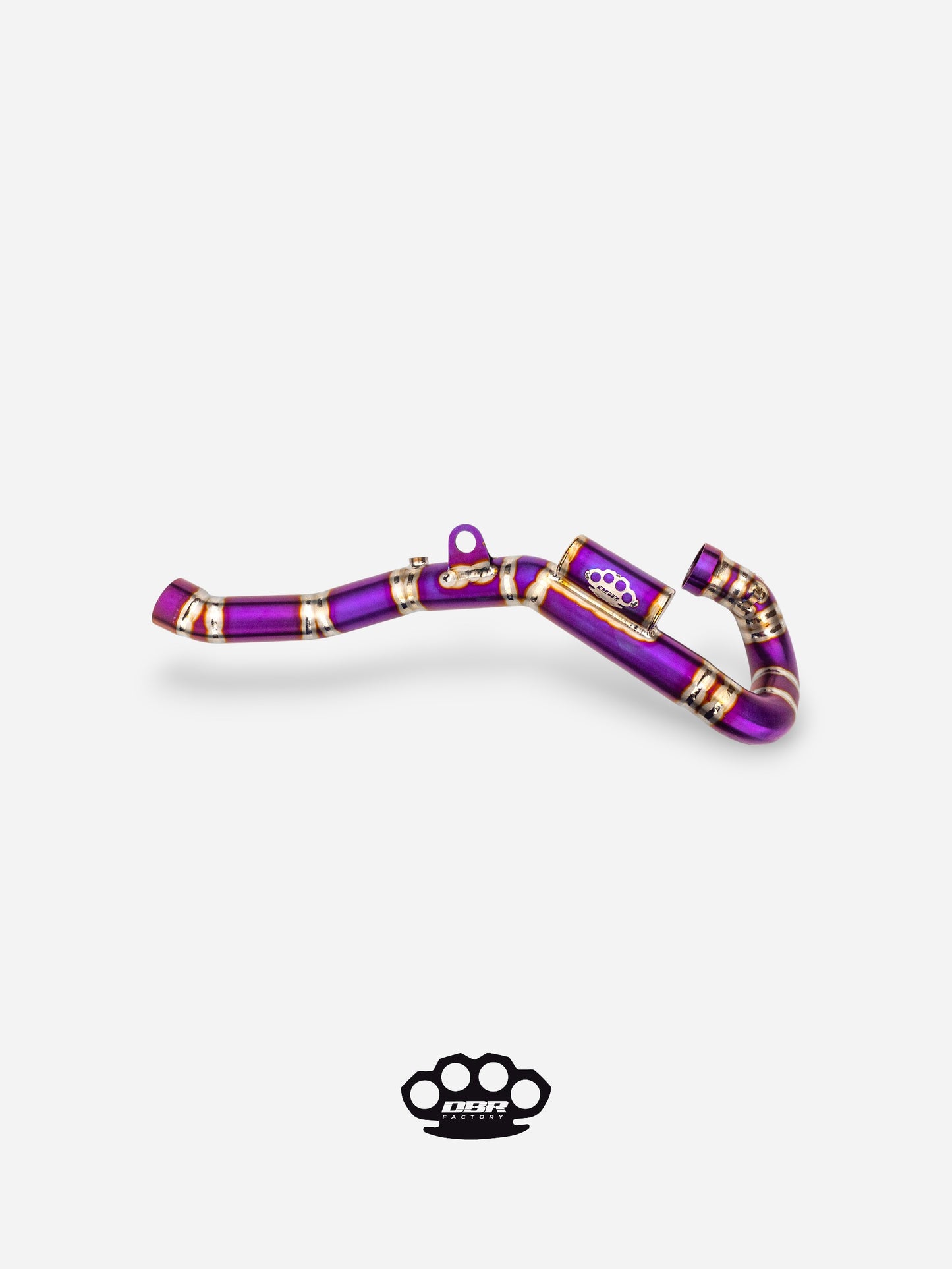 Collecteur d'échappement DBR 4T Titanium + Powerbomb - KTM: EXC-F 450 (2020-2023), Husqvarna: 450 FE (2020-2023) et Husqvarna: 501 FE (2020-2023)