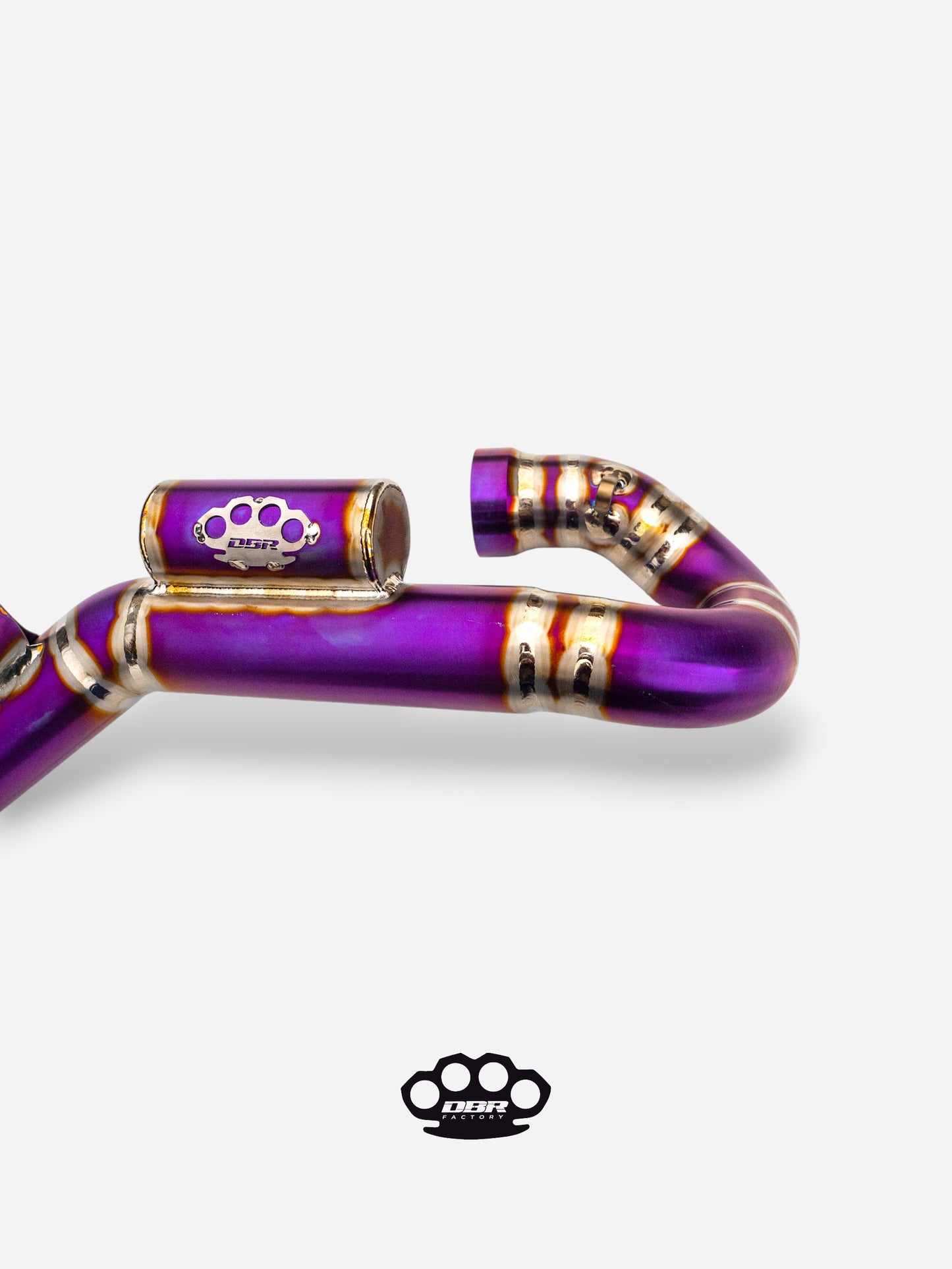 Collecteur d'échappement DBR 4T Titanium + Powerbomb - KTM: EXC-F 450 (2020-2023), Husqvarna: 450 FE (2020-2023) et Husqvarna: 501 FE (2020-2023)