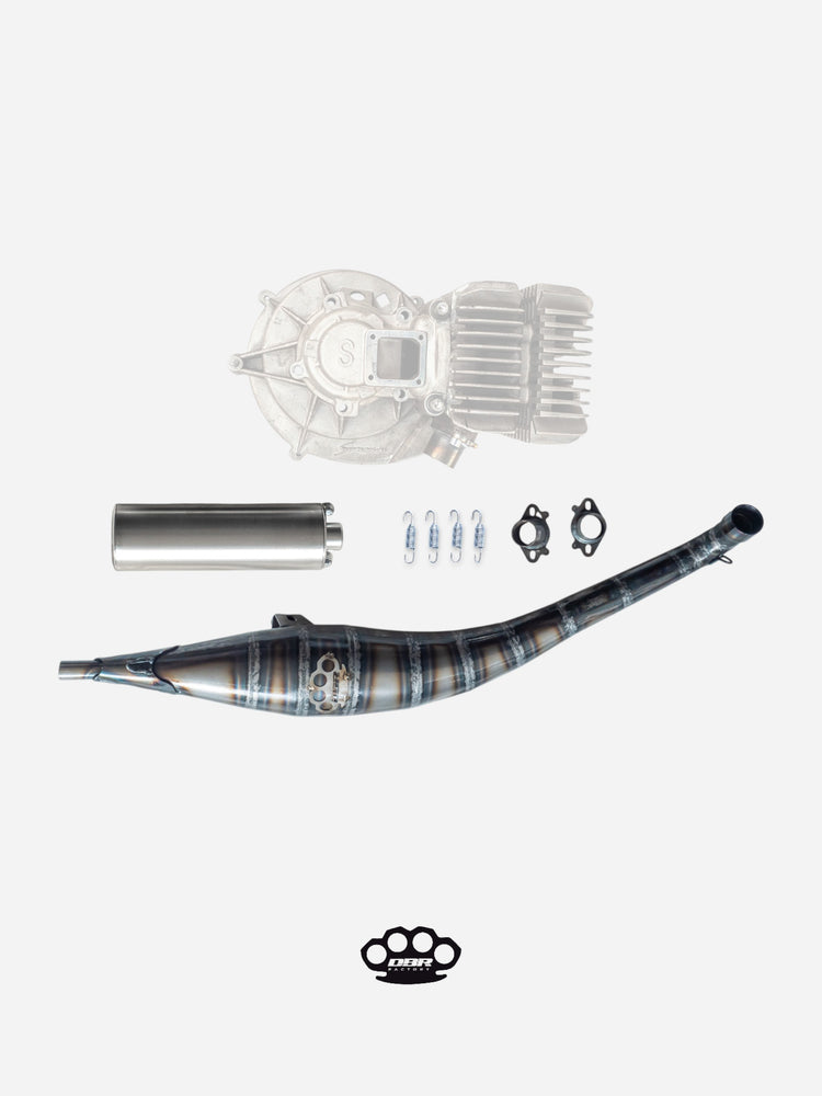DBR Pot d'Échappement GP01 pour Simonini 4P - Groupes Thermiques Scooter
