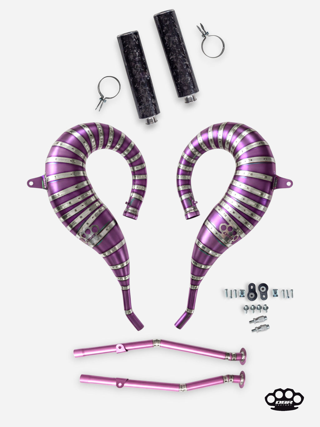 DBR Échappement Complet en Titane pour YAMAHA BANSHEE 350cc à 470cc ATV 1988–2009