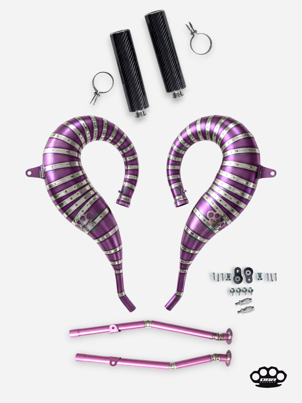 DBR Échappement Complet en Titane pour YAMAHA BANSHEE 350cc à 470cc ATV 1988–2009