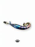 DBR Pot d'Échappement Titane GP04 Multicolore - Cyclomoteur Vespa et Gilera