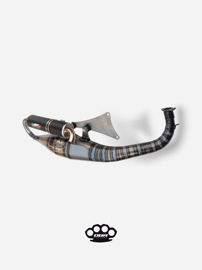 DBR Minarelli Horizontal Exhaust - Intermediate Exhaust 70cc