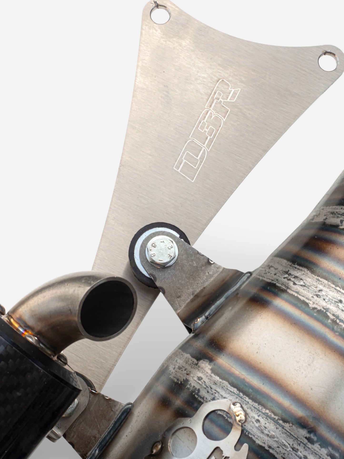 DBR Minarelli Horizontal Exhaust - Over Trofeo 90-100cc Exhaust