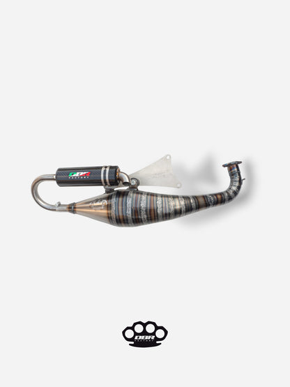 DBR Minarelli Horizontal Exhaust - Trofeo 70-89cc Exhaust