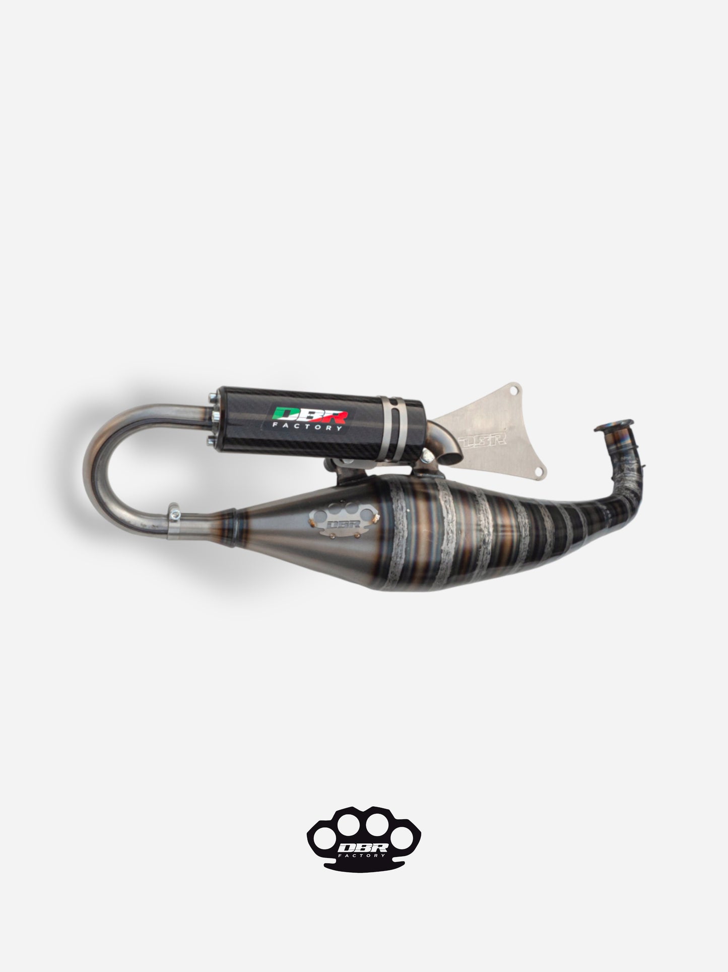 DBR Minarelli Horizontal Exhaust - Trofeo 70-89cc Exhaust