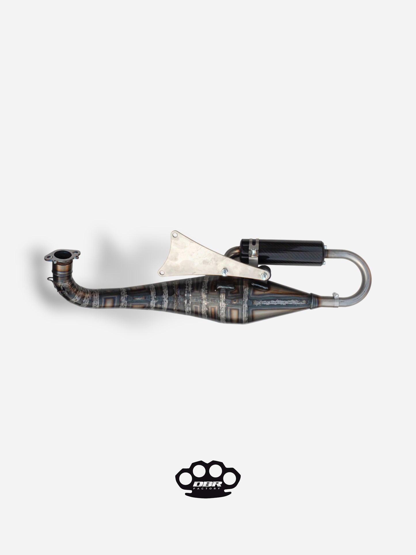 DBR Minarelli Horizontal Exhaust - Trofeo 70-89cc Exhaust