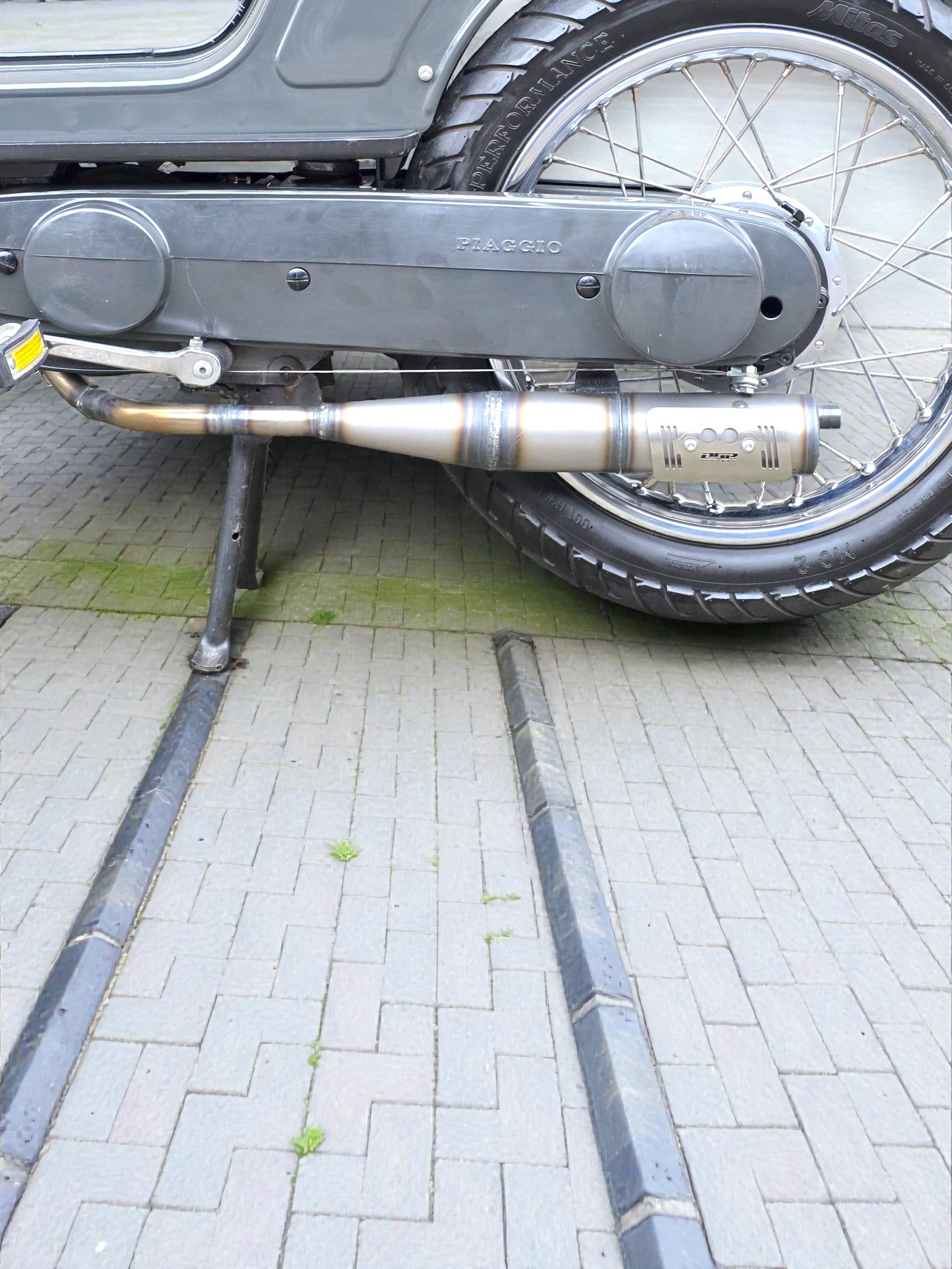 Marmitta DBR Silente - Scarico Sinistra Piaggio Boxer - DBR Factory