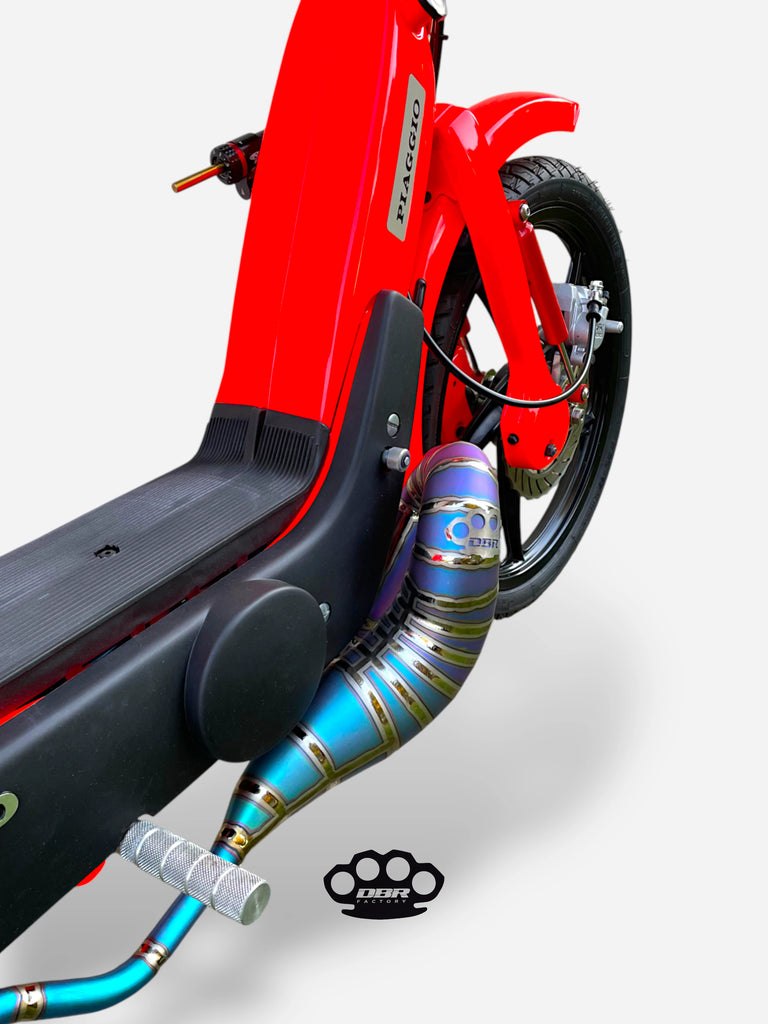DBR Silencieux Titane Wyvern Multicolore - Vespa et Gilera