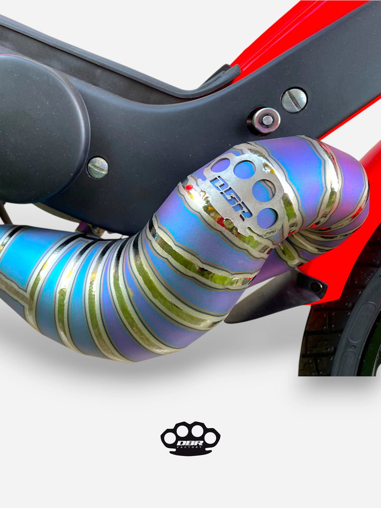 DBR Silencieux Titane Wyvern Multicolore - Vespa et Gilera