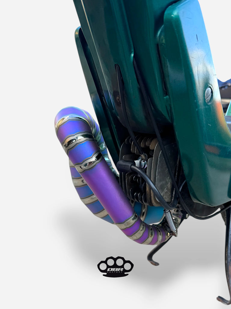 DBR Silencieux Titane Wyvern Multicolore - Vespa et Gilera