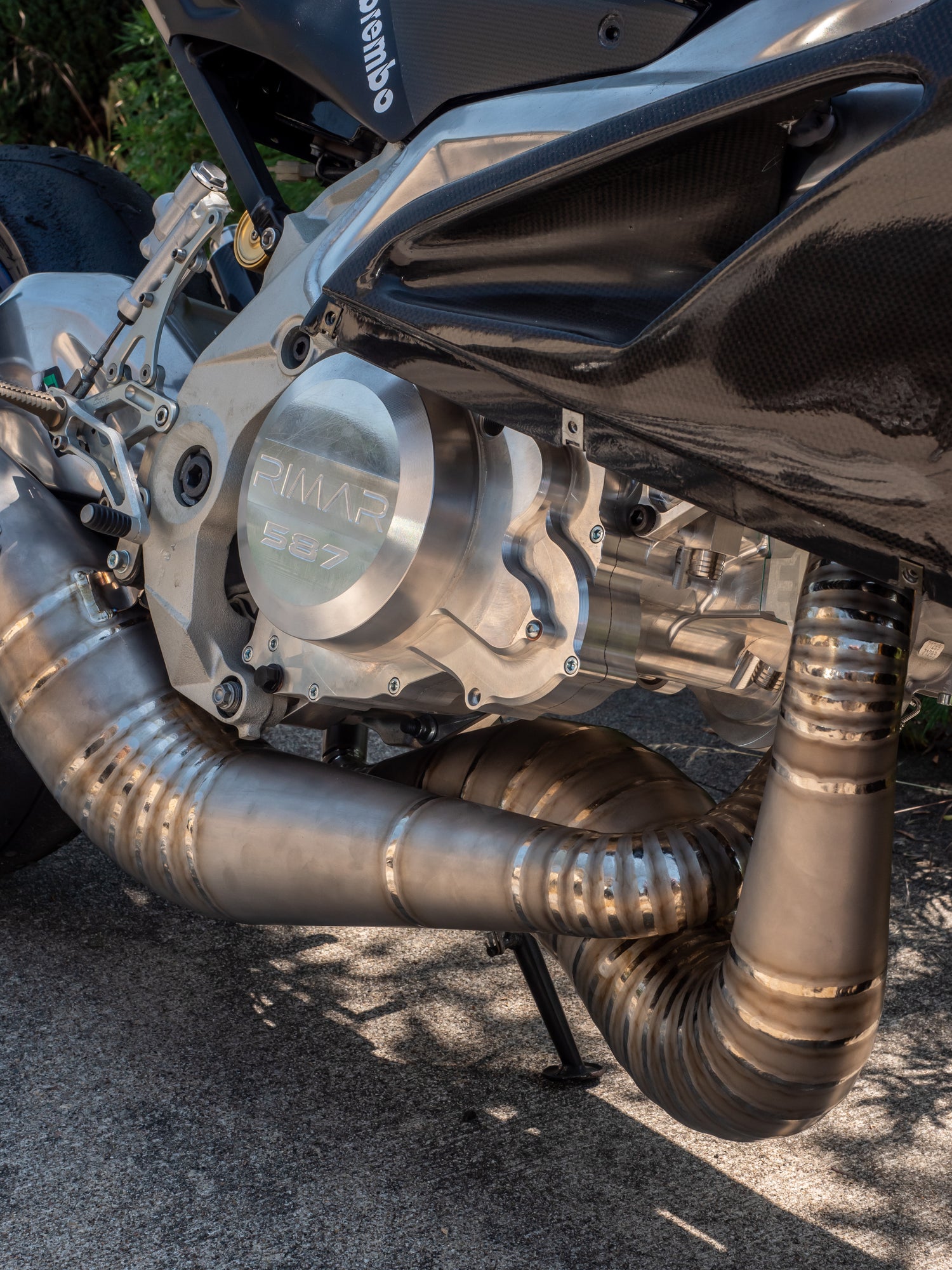 DBR Échappement en Titane pour RIMAR MOTORS 587/500cc avec Silencieux Twill