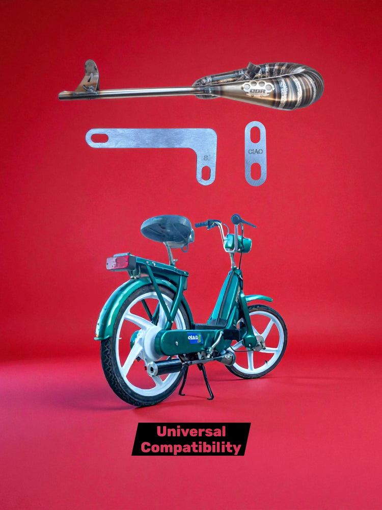 Échappement DBR Classic Moped – Silencieux Intégré