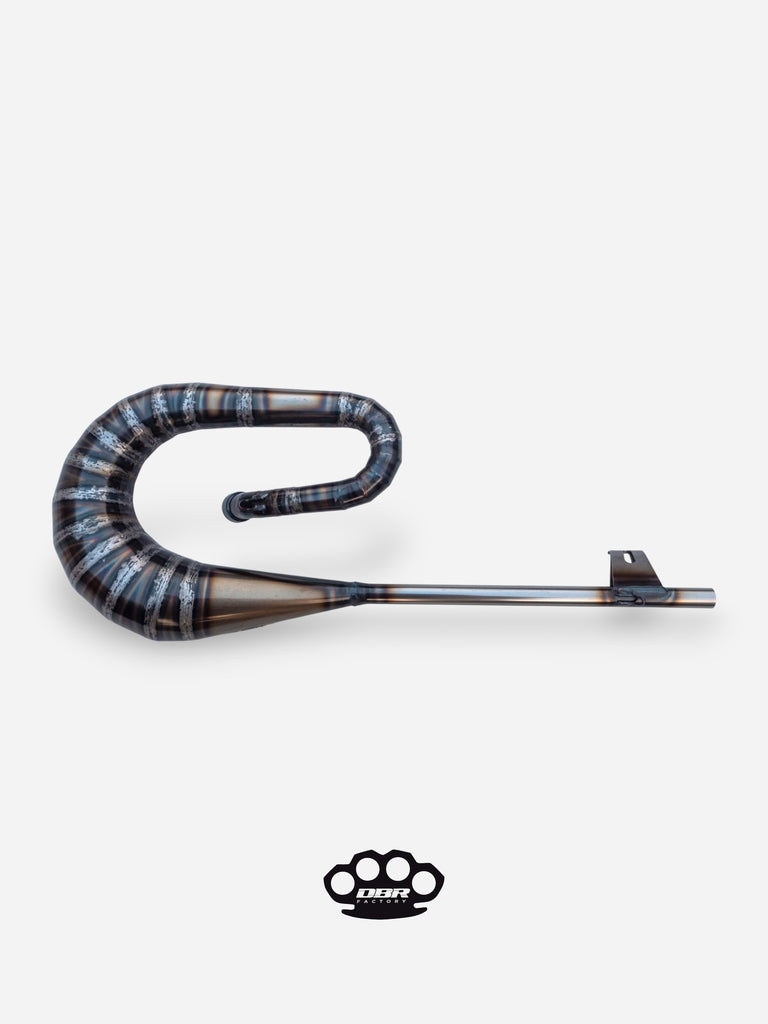 DBR Pot d'Échappement Classic Cyclomoteur - Silencieux Intégré Vespa et Gilera