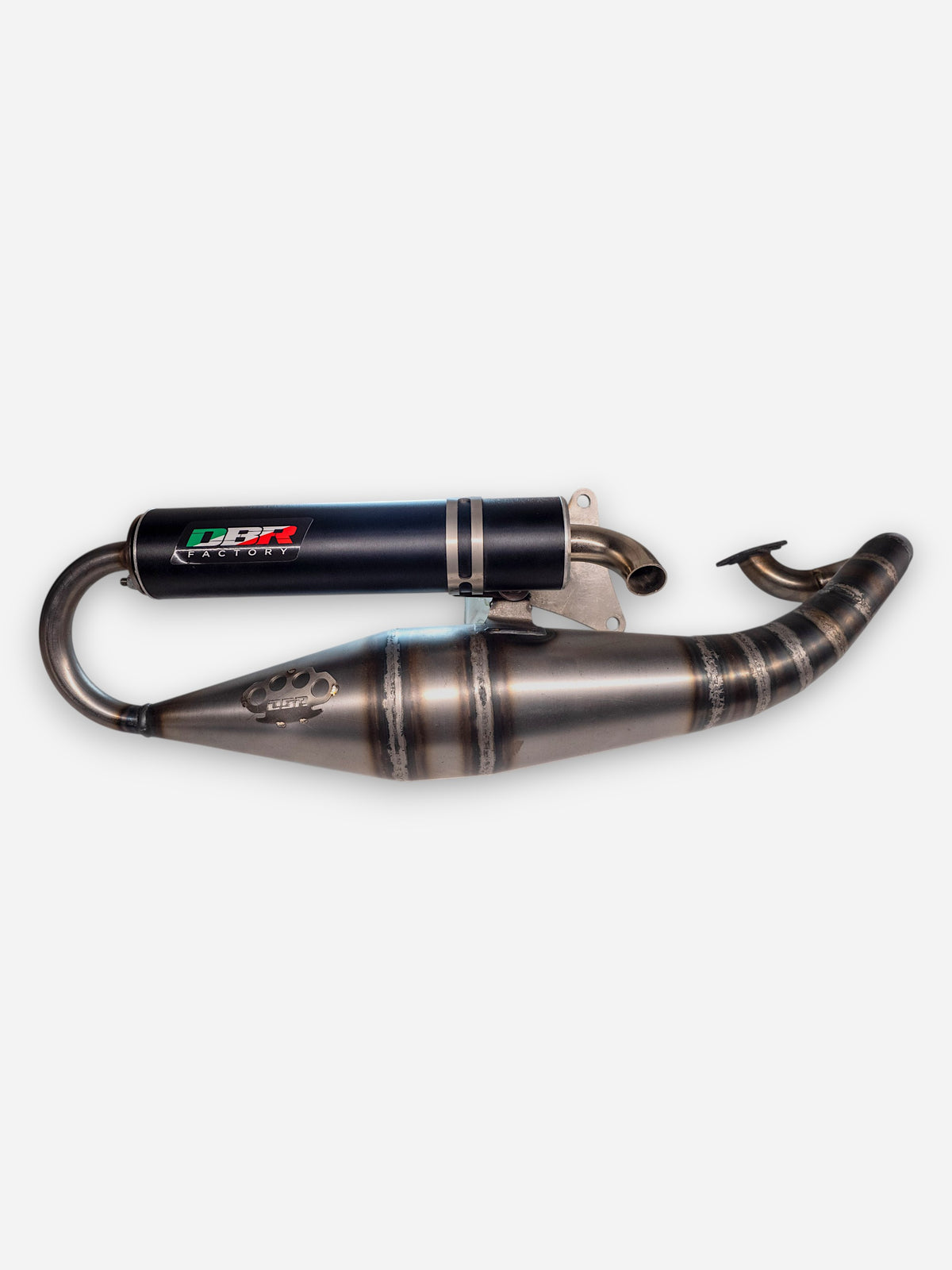 Marmitta DBR Minarelli Orizzontale - Scarico Base 50-70cc - DBR Factory