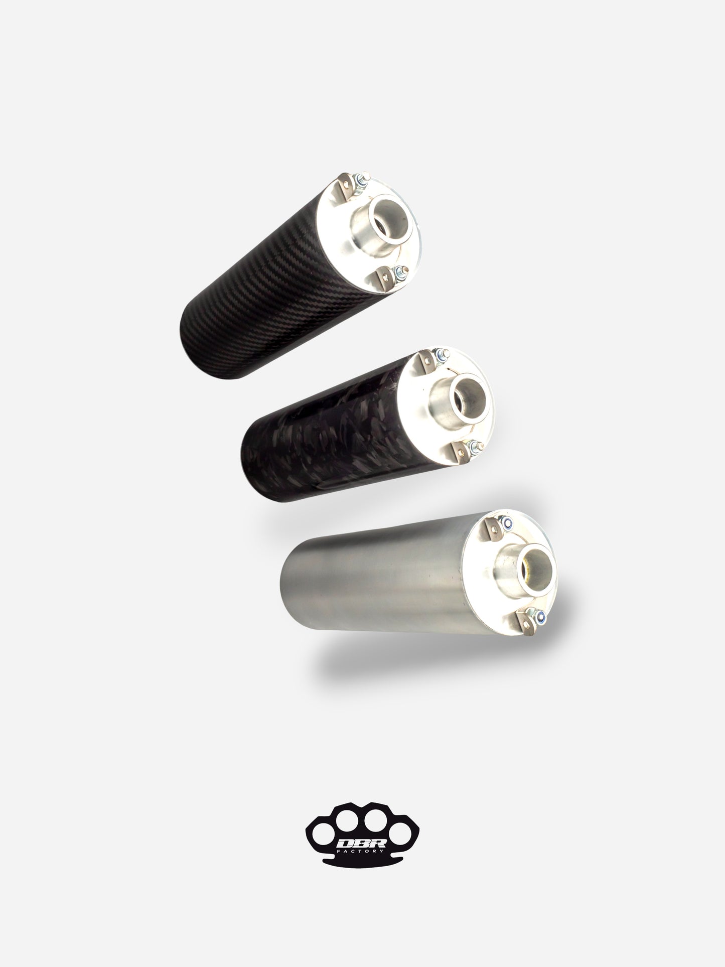 DBR Silencieux Universel Moped 150mm et 190mm - Diamètre 19mm et 20mm