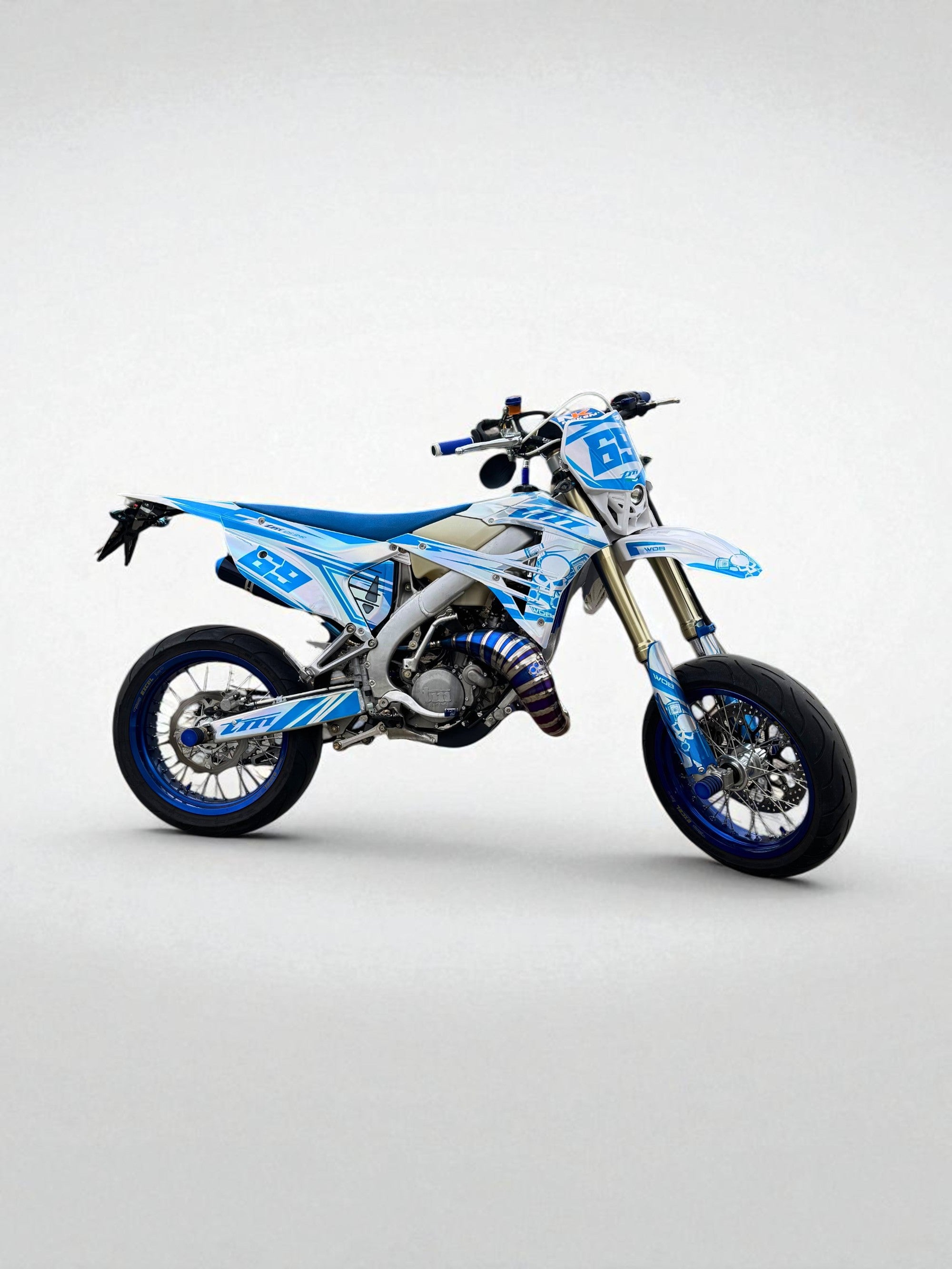 Scarico DBR Off-Road 125/150cc Alto - Pancia - DBR Factory