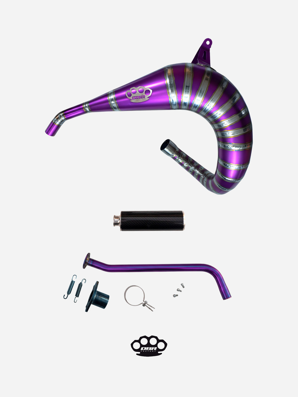 DBR Échappement Complet en Titane YAMAHA BLASTER 200cc VTT 1988–2009