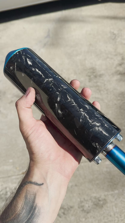 Échappement complet DBR Off-Road Full Titanium Blue - TM FI SMR 125cc 2020/2025