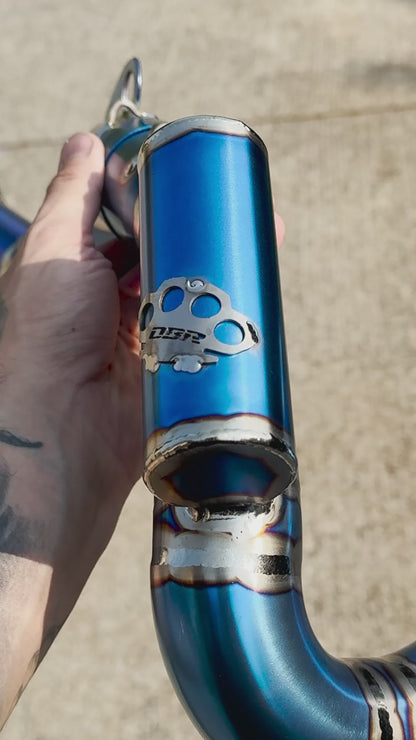 Collecteur d'échappement DBR 4T Titanium + Powerbomb - KTM: EXC-F 450 (2020-2023), Husqvarna: 450 FE (2020-2023) et Husqvarna: 501 FE (2020-2023)