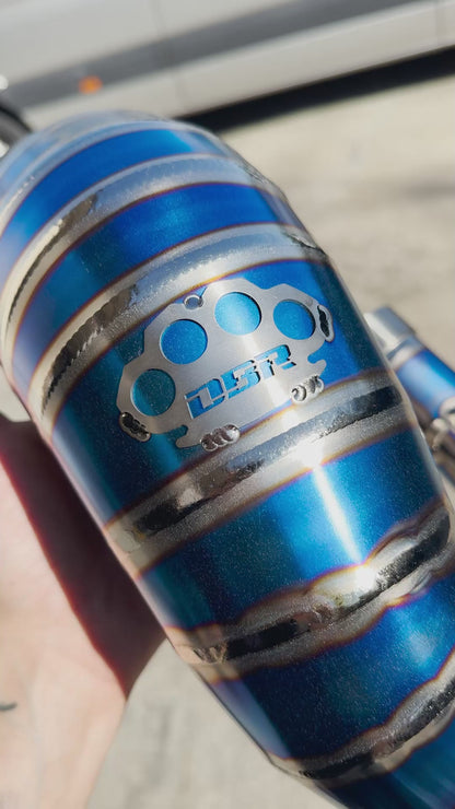 Échappement complet DBR Off-Road Full Titanium Blue - TM FI SMR 125cc 2020/2025