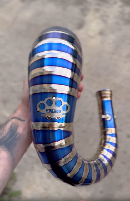 DBR Off-Road Exhaust 125/150cc Titanium High - Belly