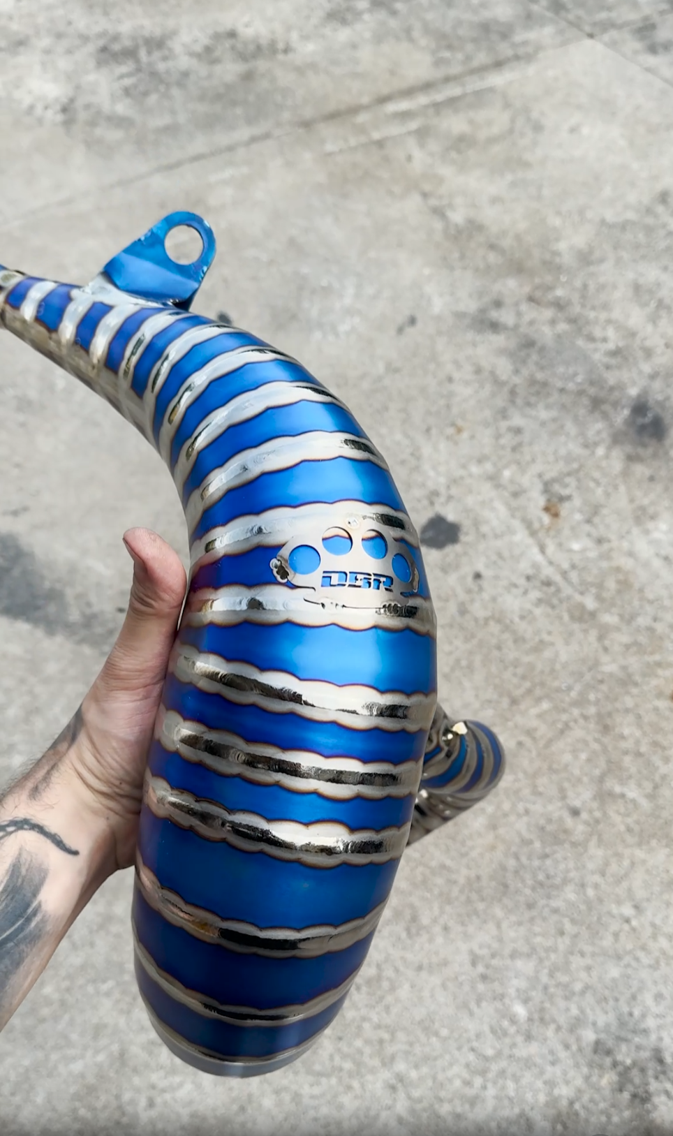 DBR Échappement Tout-Terrain 250/300cc Haut Titane