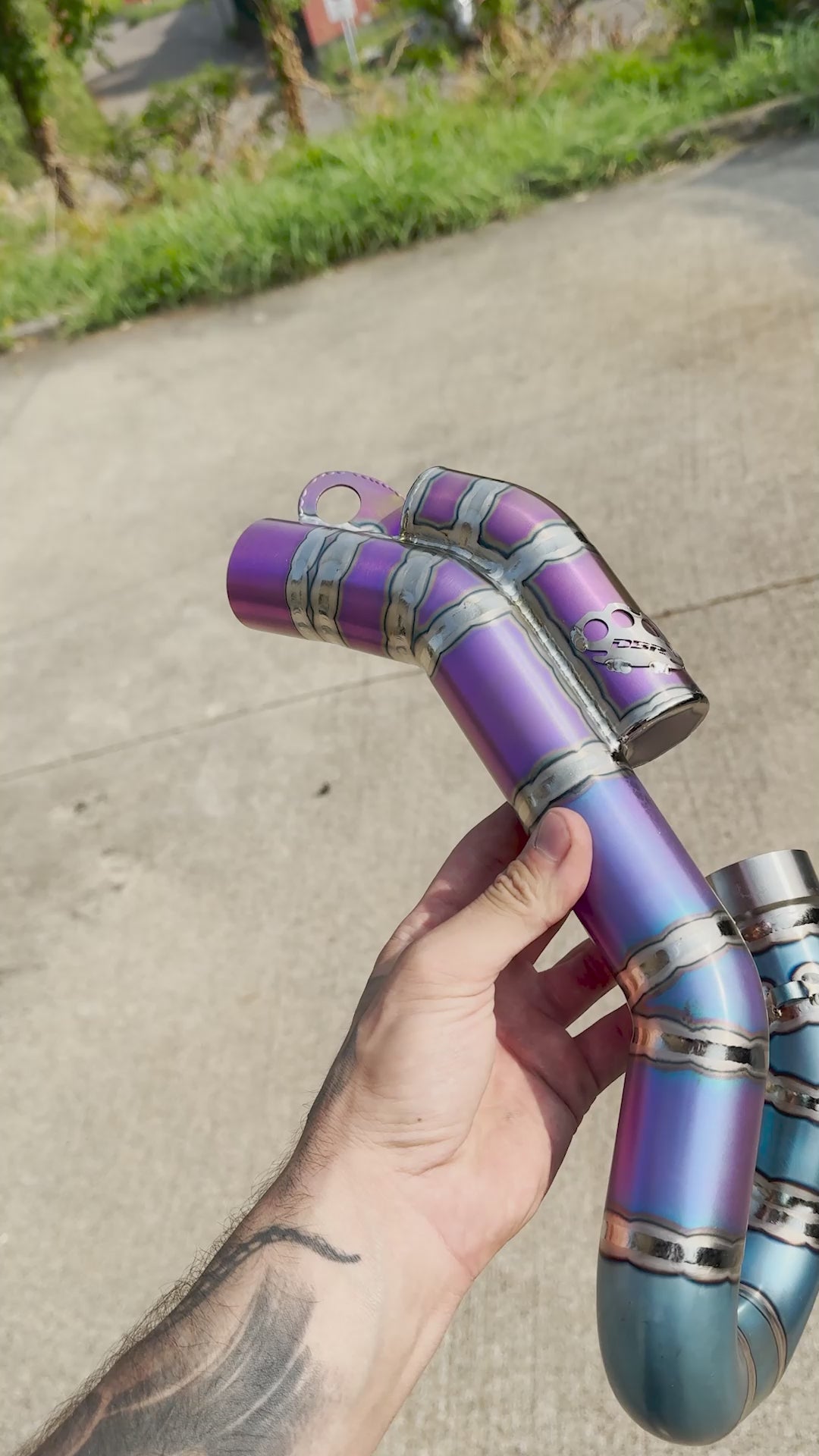 Collecteur d'Échappement DBR 4T Titane - KTM, Husqvarna et Gas Gas