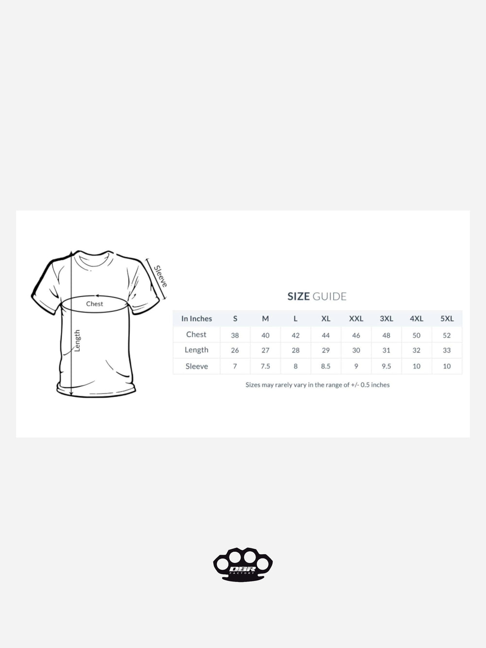 DBR T-shirt Poing en Coton 100% Unisexe
